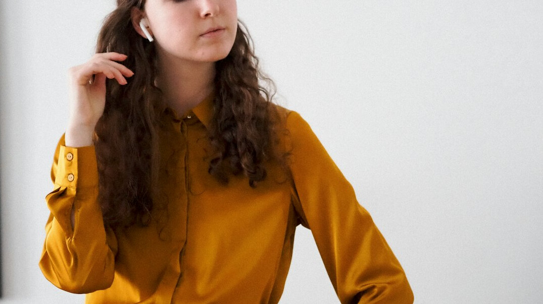 Studio portrait of a young female data analyst