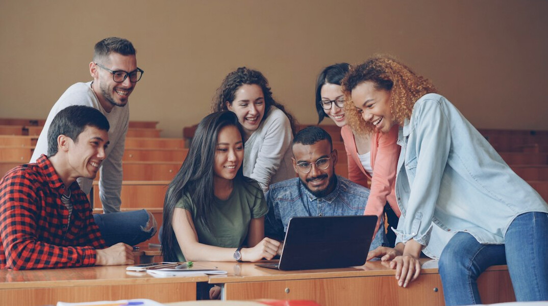 diverse people in discussion